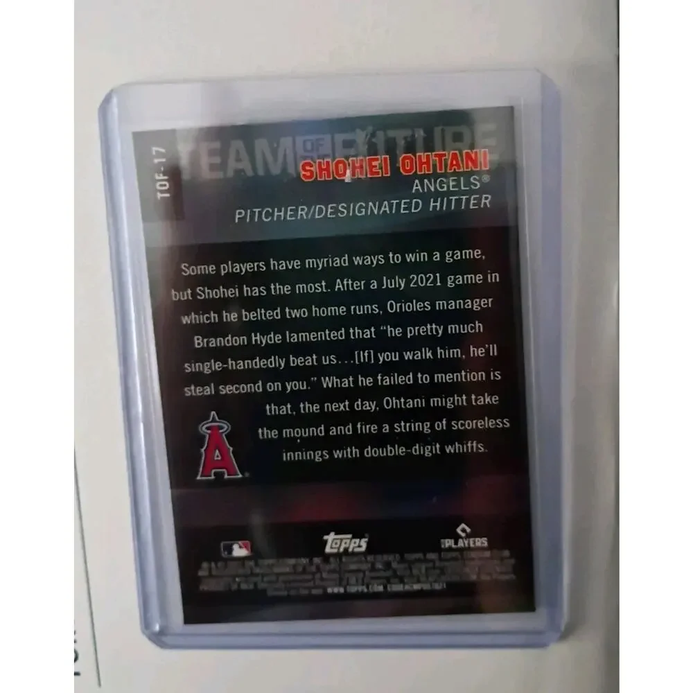 Shohei Ohtani #TOF-17 Stadium Club Team Of The Future REFRACTOR 2023